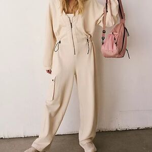 Women's Cream Jumpsuit